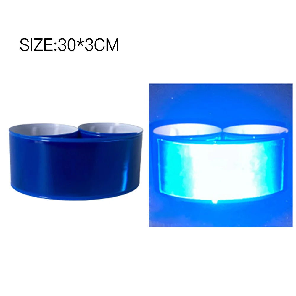 Reflective Slap Band Wristband Safety Armband for Night Running Cycling