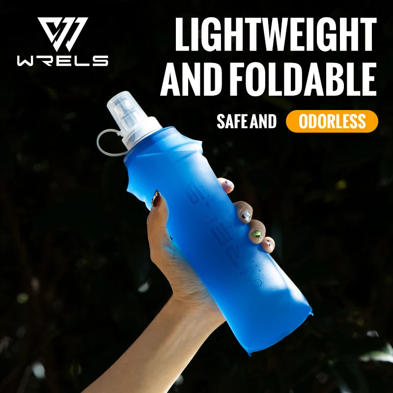 300ml Collapsible Soft Flask, BPA-Free TPU Running Water Bottle for Travel and Sport