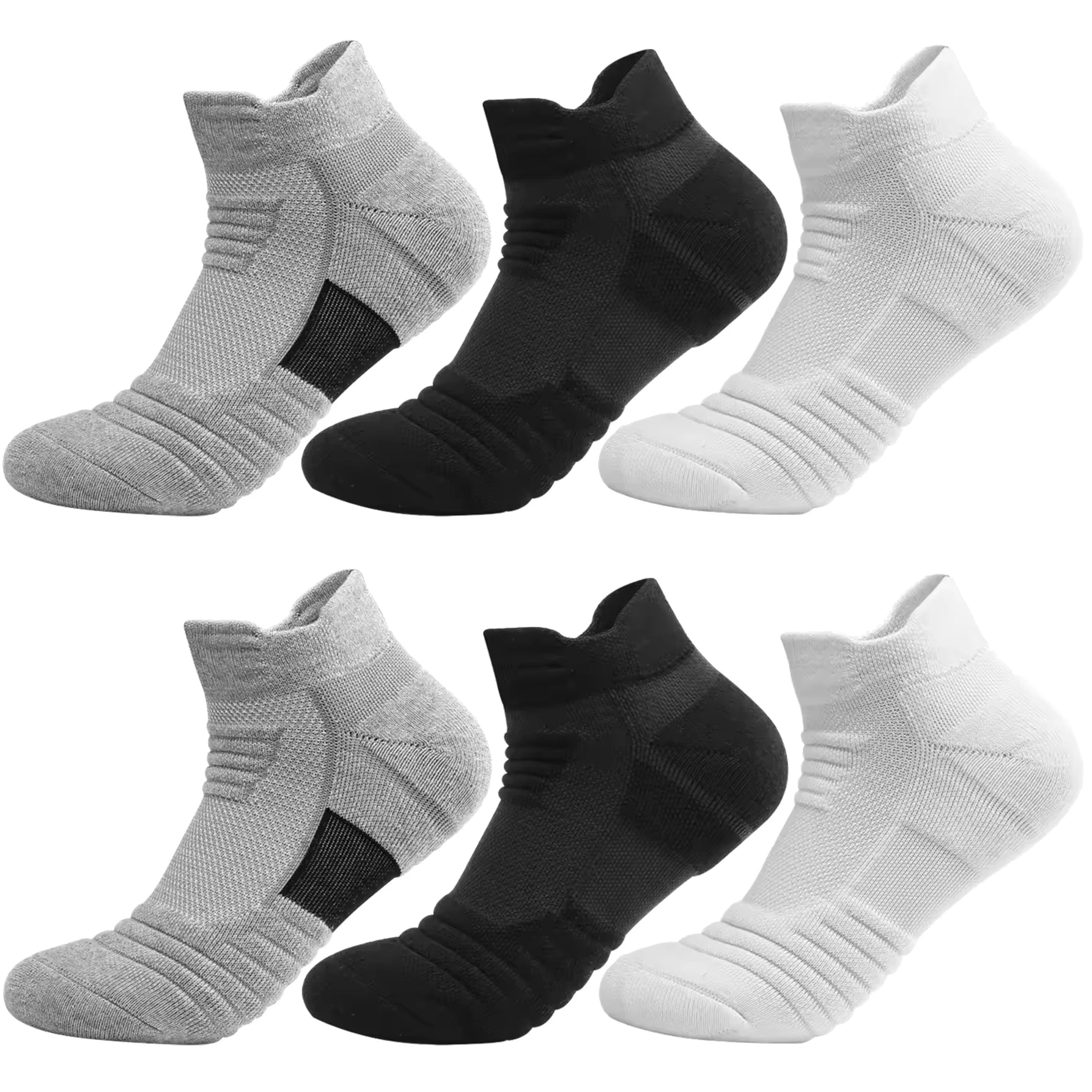 Breathable Athletic Terry Socks Cushioned Running Hiking Sports 6-12 Pairs