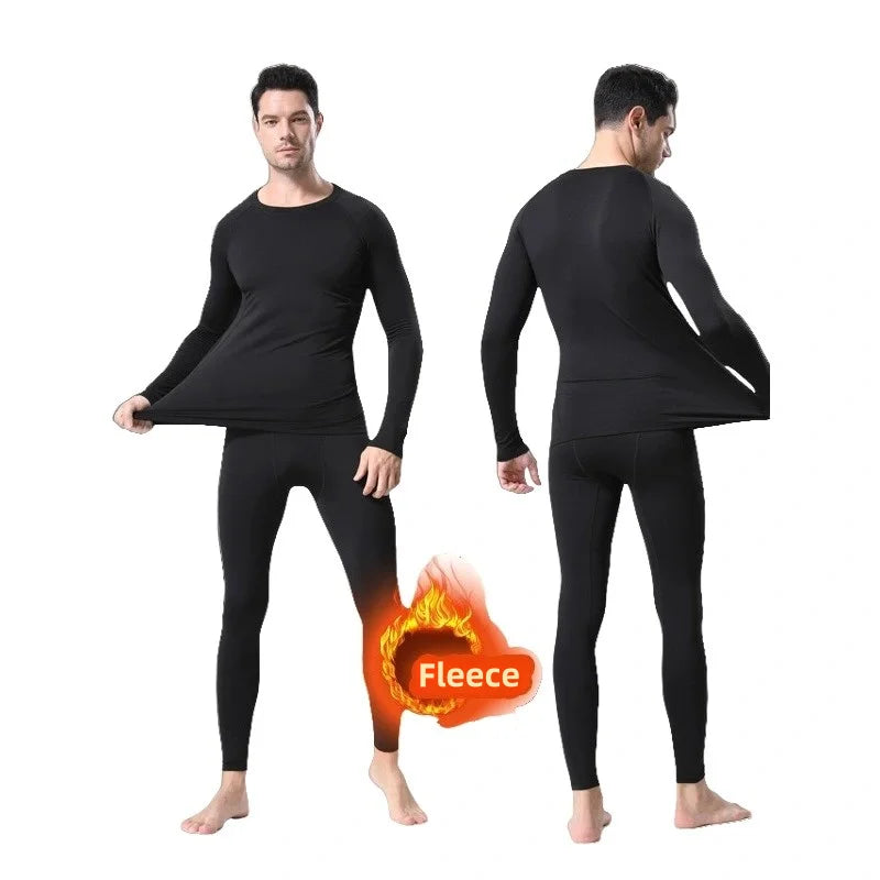 Men’s Thermal Compression Undershirt Fleece Winter Base Layer