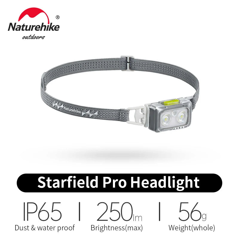 NATUREHIKE Xing Ye Pro Headlamp – 250 Lumen Lightweight LED Headlight for Running & Hiking