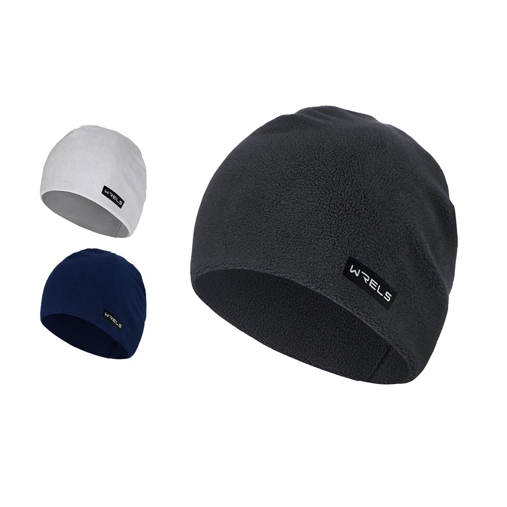 WRELS Winter Warm Windproof Polar Fleece Beanie Hat – Outdoor Running, Skiing & Cycling Cap