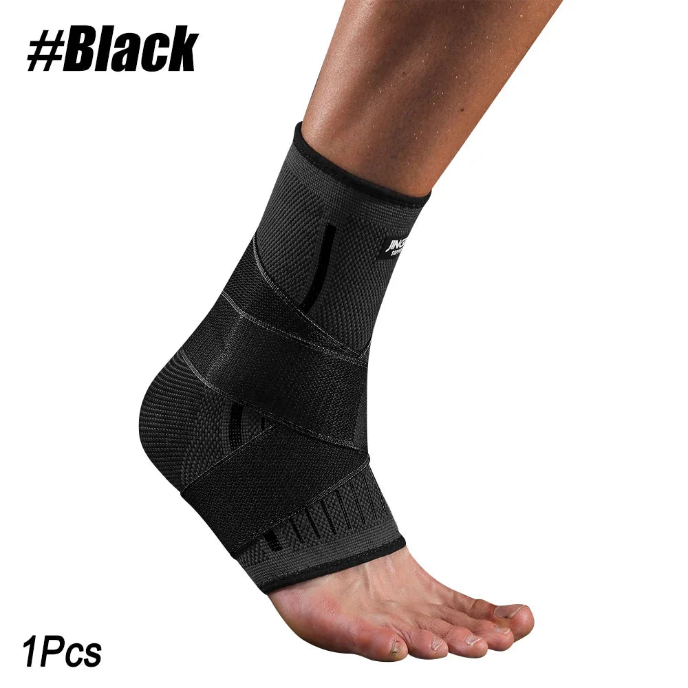 Adjustable Elastic Ankle Brace Compression Sleeve| Stabilizer for Plantar Fasciitis & Tendonitis
