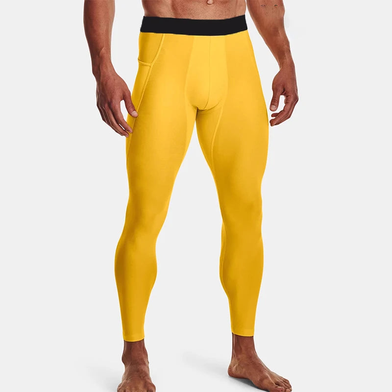 Men’s Quick Dry Compression Running Leggings Gym Training Sports Tights