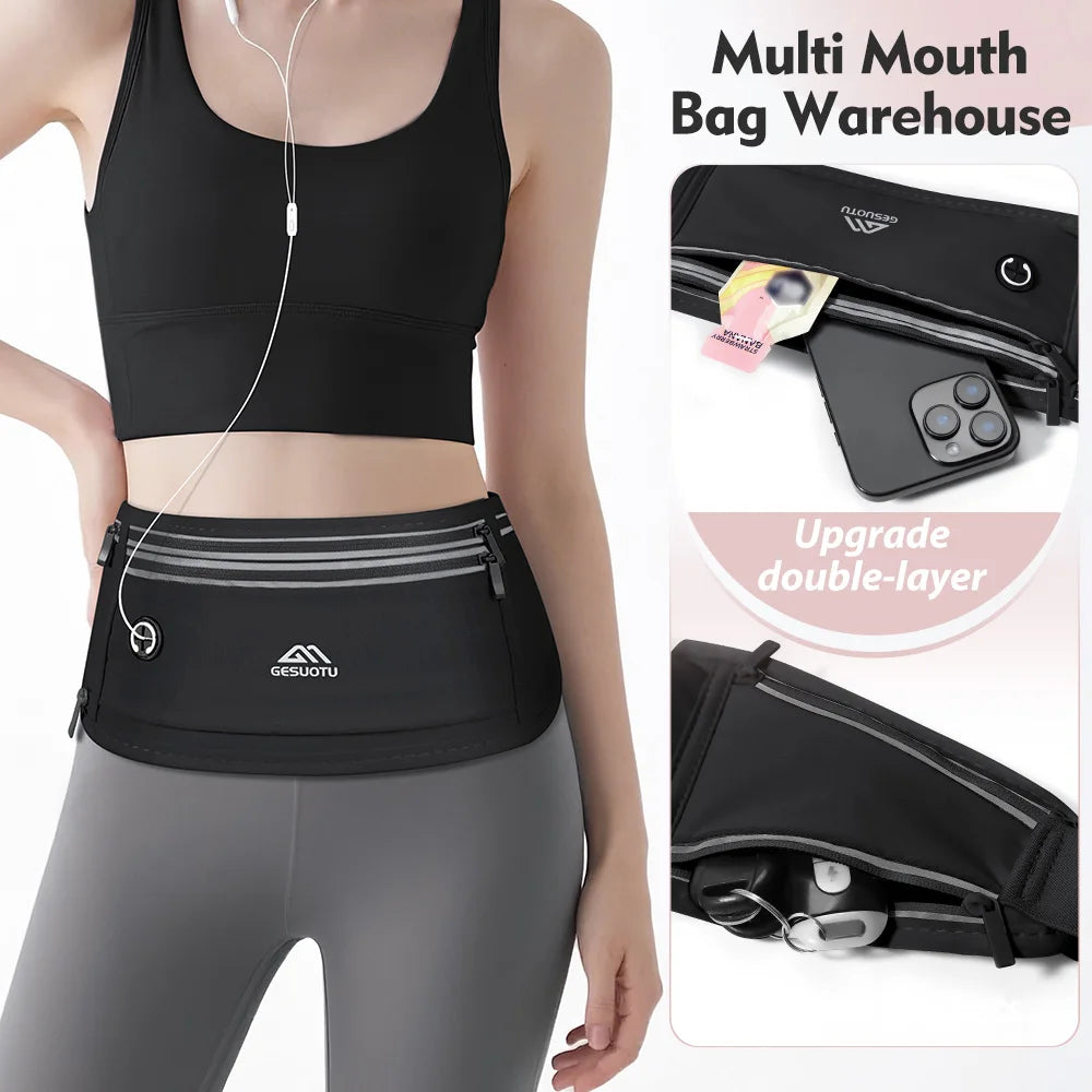 NEWBOLER Professional Running Waist Bag – Lightweight Sports Belt Pouch