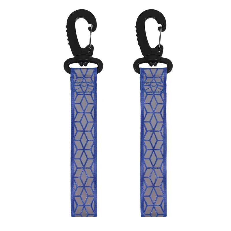 Reflective Safety Strap Keychain 2PCS Quick Release Night Running Cycling
