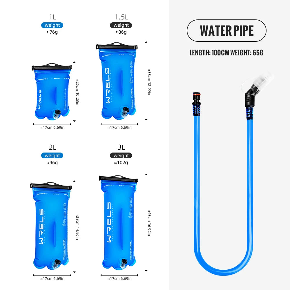 3L Hydration Bladder, BPA-Free TPU Water Bag for Running, Hiking, and Outdoor Use, Sports Bladder