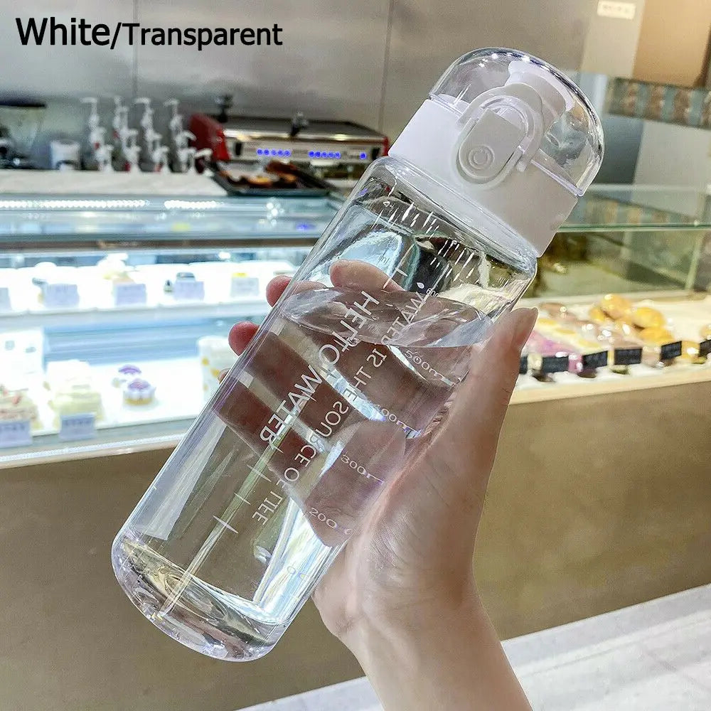 Transparent Sports Water Bottle 780 ml – Portable Leakproof Gym & Travel Bottle