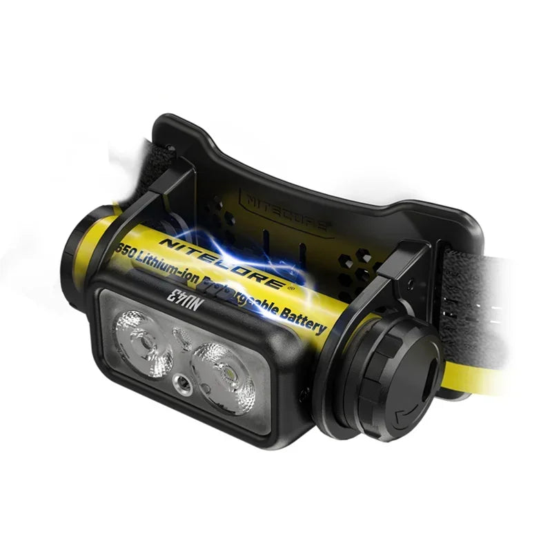 NITECORE NU43 Rechargeable Headlamp – 1400 Lumens, Red & White Light, Lightweight Design