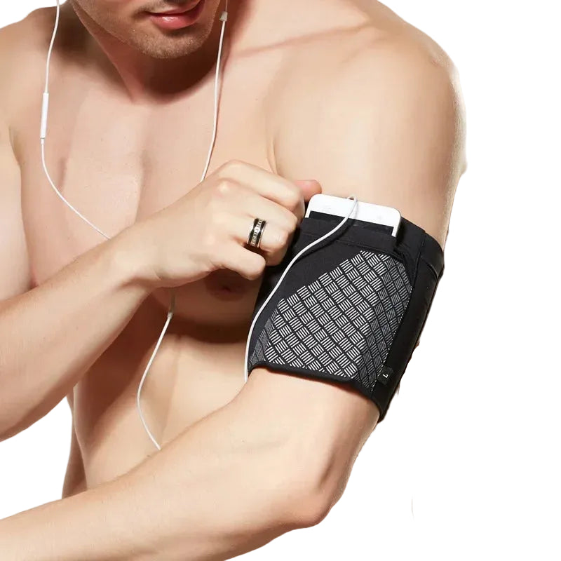 YUNFAN Running Arm Phone Bag Adjustable Sport Armband for Phones Under 6.5 Inch