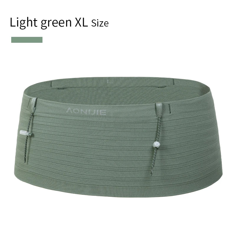 AONIJIE W8116 Woven Elastic Sports Waist Bag – Lightweight Race Number Belt for Running & Triathlon