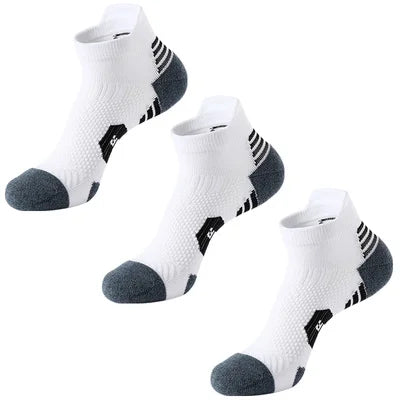 3-Pair Sports Socks – Non-Slip, Quick-Dry Training Socks for Running & Basketball