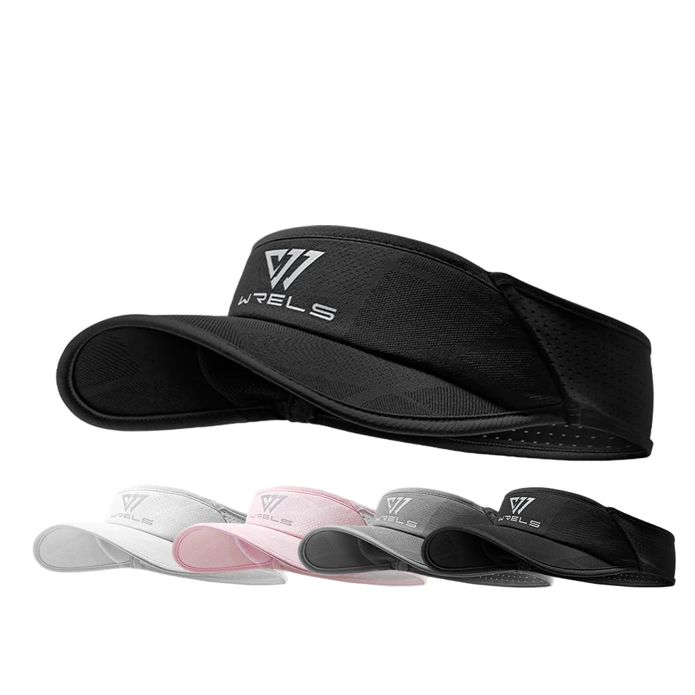 WRELS Lightweight Cooling Sports Visor – UV Protection Hat for Running, Tennis, and Golf