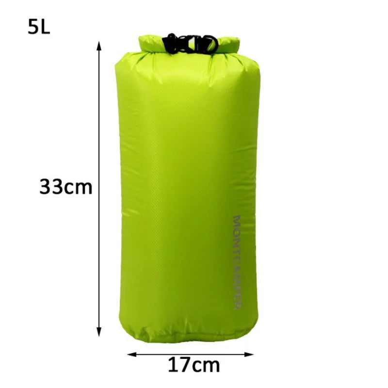 Ultralight 30D Nylon Waterproof Dry Bag 3L–35L for Kayaking, Camping & Water Sports