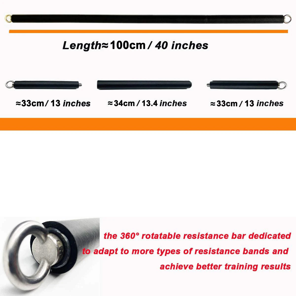 Workout Bar & Resistance Bands Set – Full Body Strength Training for Home & Gym