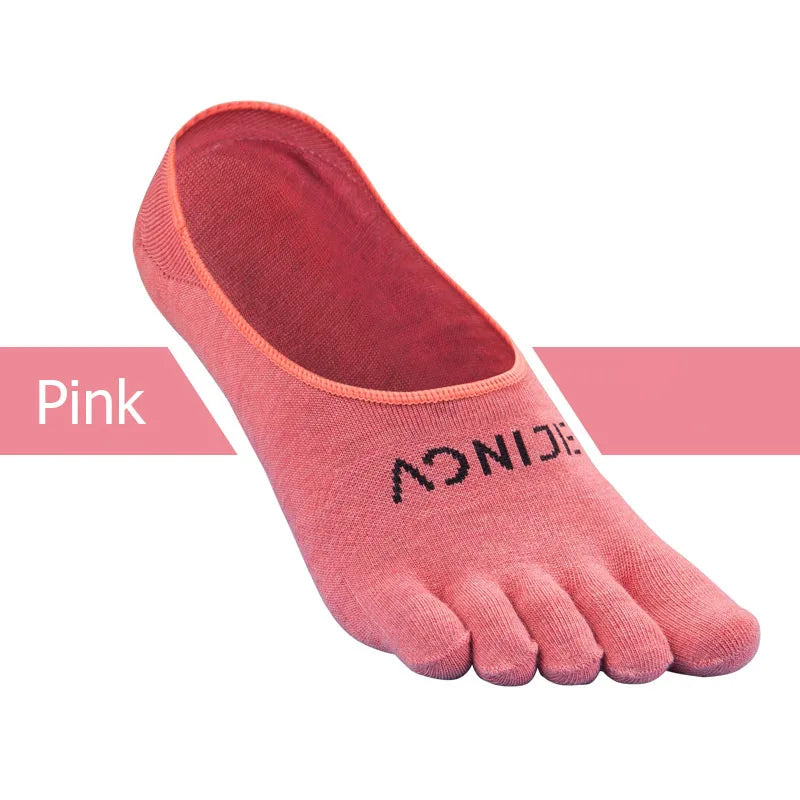 AONIJIE E4803 Sports Invisible Five Toe Running Socks Low-Cut Antiskid Liners