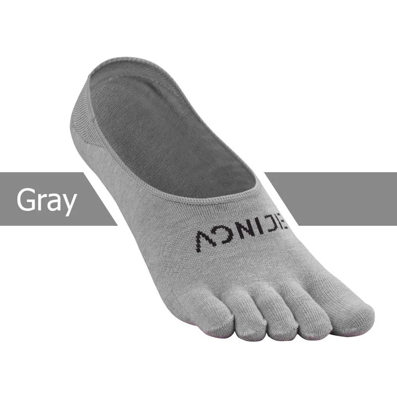 AONIJIE E4803 Sports Invisible Five Toe Running Socks Low-Cut Antiskid Liners