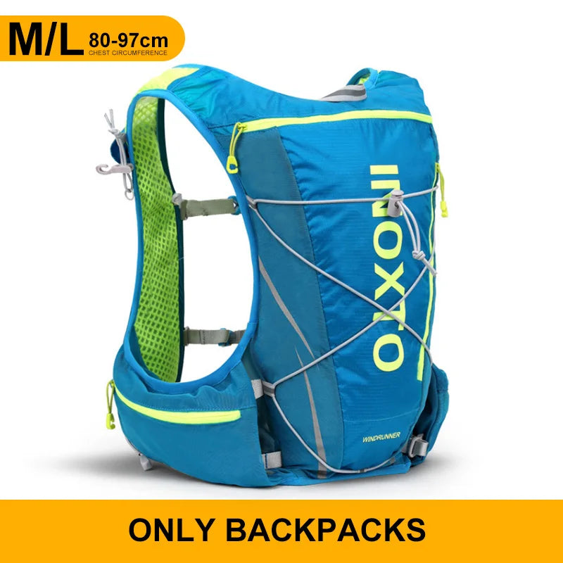 8L Hydration Running Vest Backpack with 1.5L Water Bladder & 500ml Bottles
