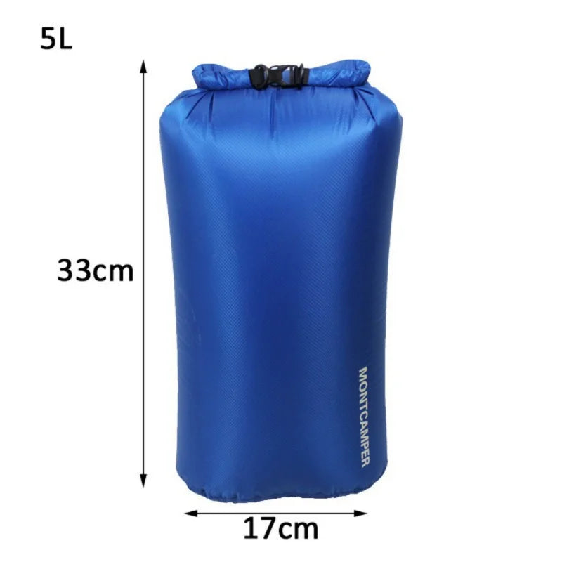 Ultralight 30D Nylon Waterproof Dry Bag 3L–35L for Kayaking, Camping & Water Sports