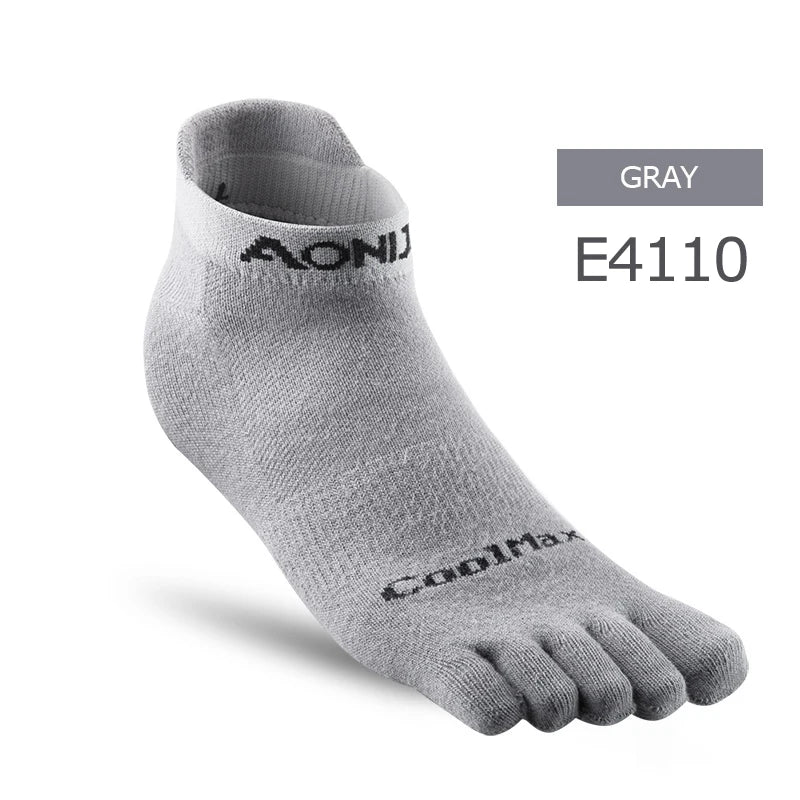 AONIJIE E4110 Lightweight Five-Toe Running Socks Low Cut Quarter Athletic Socks