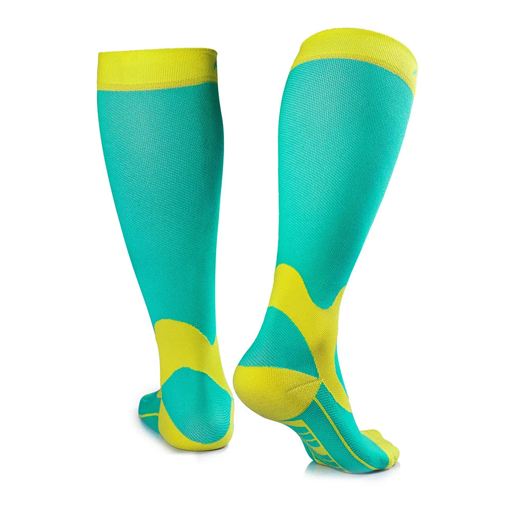 AONIJIE E4069 Compression Socks Knee-High Athletic Stockings for Running, Soccer & Cycling