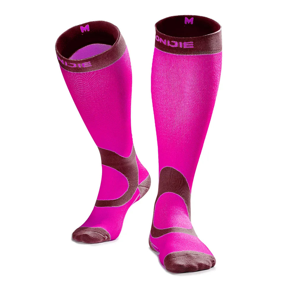 AONIJIE E4069 Compression Socks Knee-High Athletic Stockings for Running, Soccer & Cycling