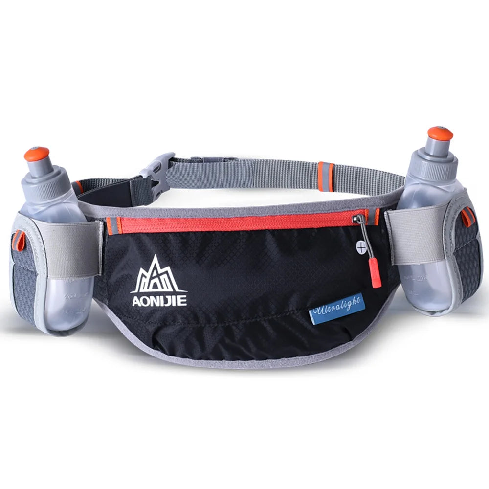AONIJIE E882 Hydration Running Belt – Waist Bag with Phone Holder & 2×170ml Bottles