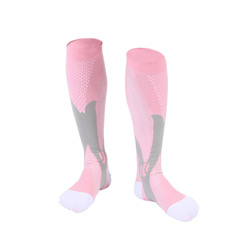 Men's Compression Socks for Running, Travel, Varicose Veins & Recovery, Breathable Support Stockings