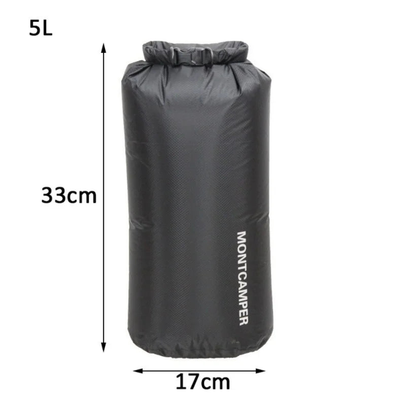 Ultralight 30D Nylon Waterproof Dry Bag 3L–35L for Kayaking, Camping & Water Sports