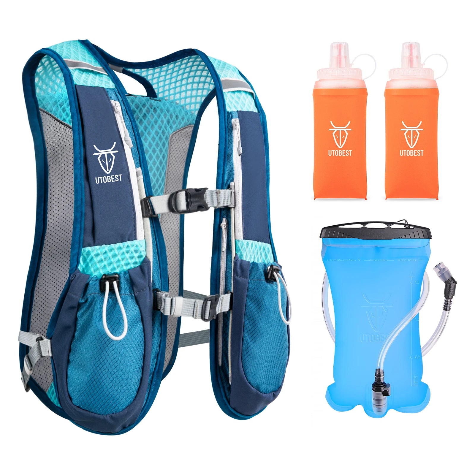 UTOBEST Trail Running Backpack 5L – Ultra Lightweight Hydration Vest for Marathon, Cycling & Hiking