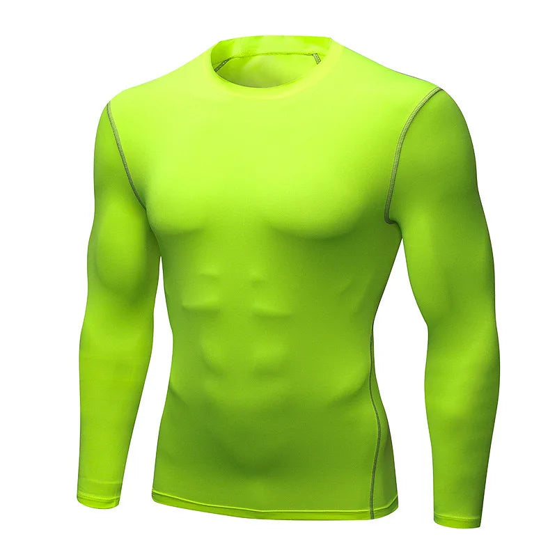 Men’s Thermal Compression Top Long Sleeve Quick Dry Fitness Wear