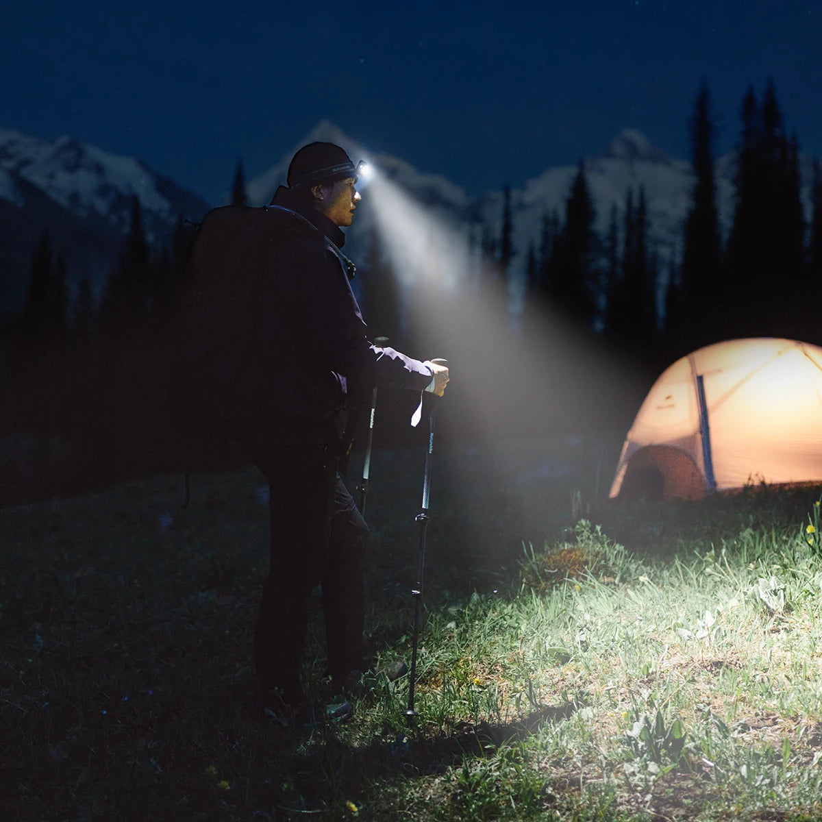 NATUREHIKE Star Island Max Headlamp – 500 Lumen Waterproof LED Headlight with Sensor & Rechargeable Battery