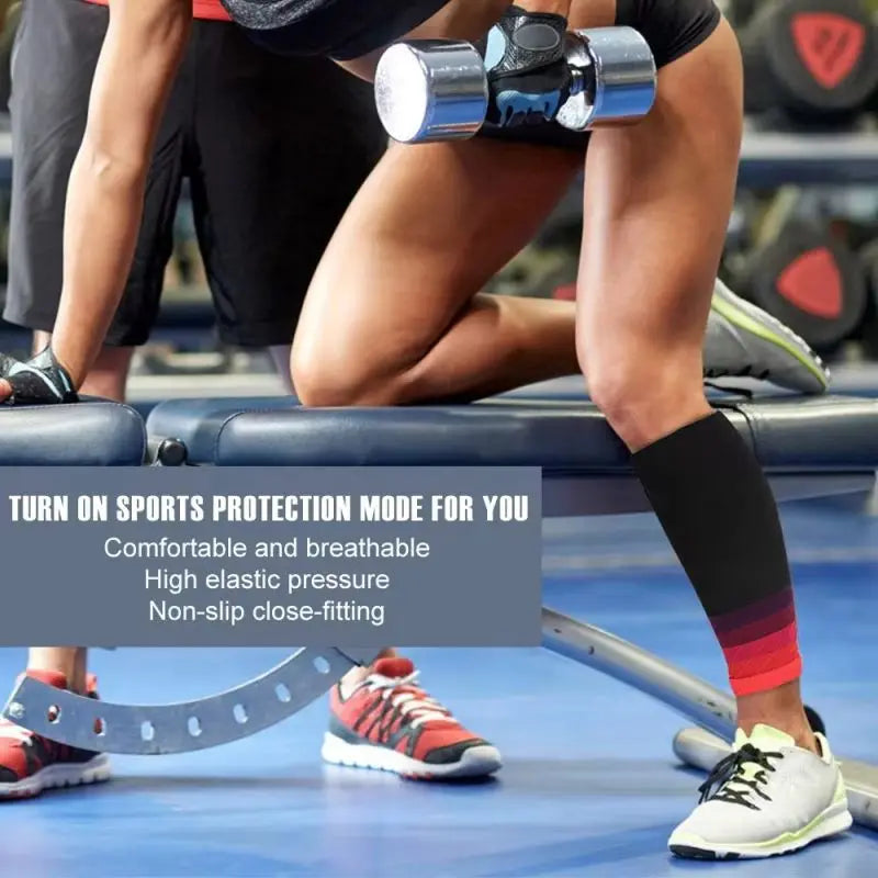 Compression Calf Sleeves 20-30mmHg for Running, Sports & Shin Splint Relief
