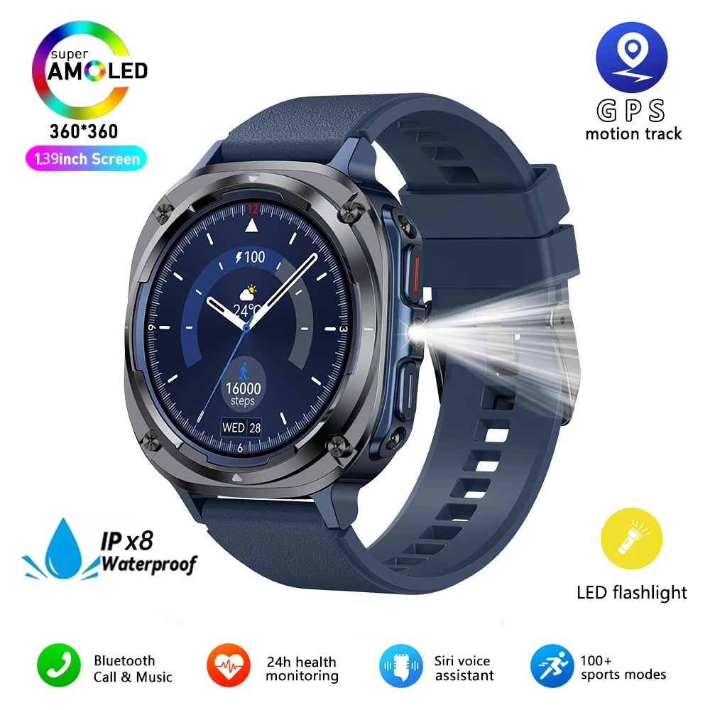 GEJIAN New Watch 7 Ultra Smart Watch with Heart & Sleep Monitoring, GPS, Voice Call