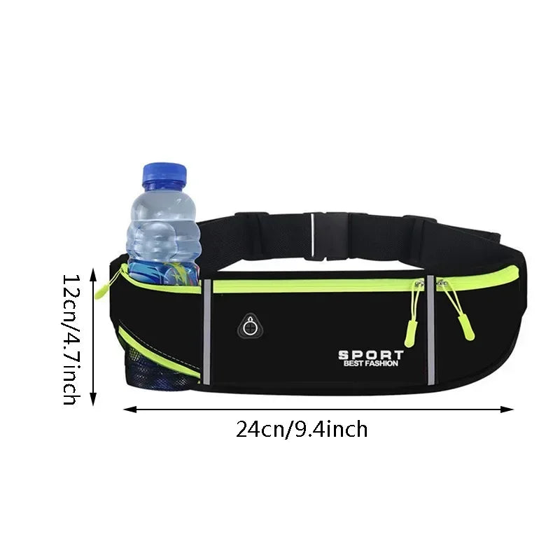 WATERPROOF RUNNING WAIST BAG – Reflective Sport Belt Phone Case for Men & Women