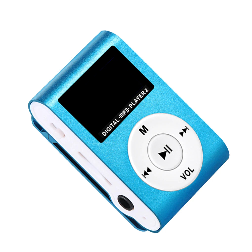 WORALLYMY Mini MP3 Player – Portable Music Player with 3.5mm Jack & LCD Screen