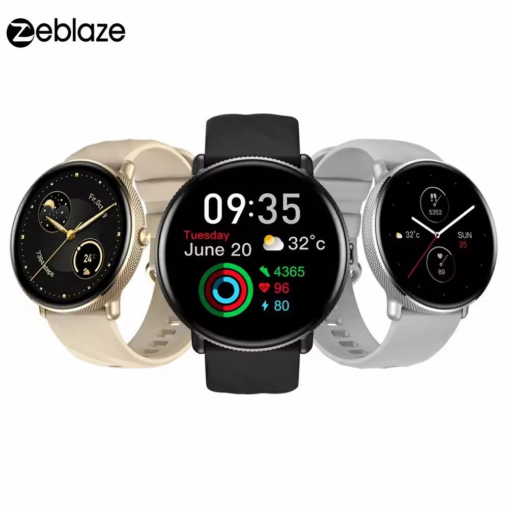ZEBLAZE GTR 3 Pro Smart Watch AMOLED Display with Bluetooth Calling & Fitness Tracking