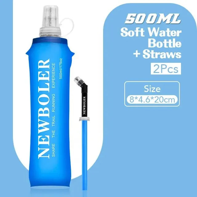 NEWBOLER TPU Soft Flask Collapsible Water Bottle (250ml / 500ml)