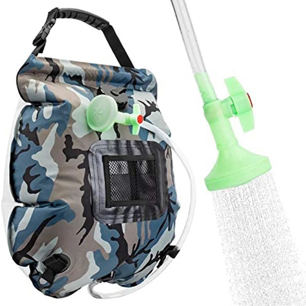 20L Solar Shower Bag Outdoor Camping Heated Water Shower System