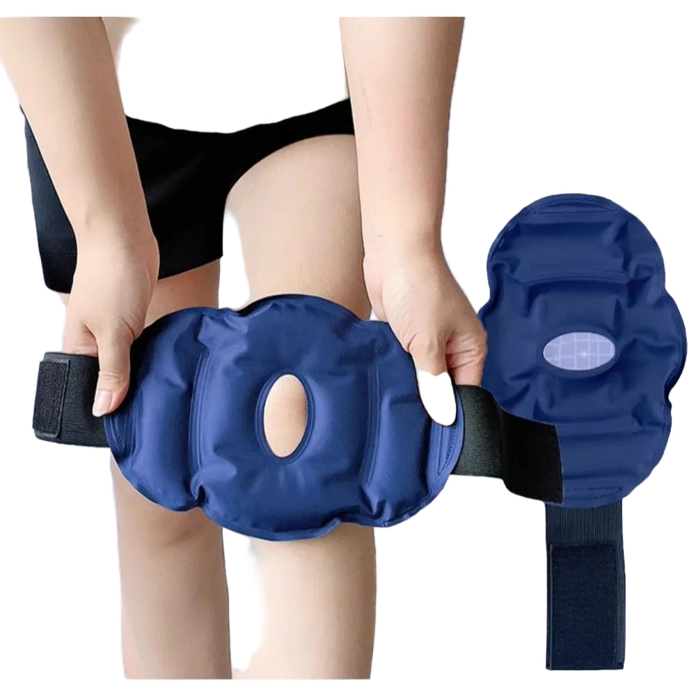 Reusable Knee Ice Pack Wrap Adjustable Cold Therapy Gel Pad