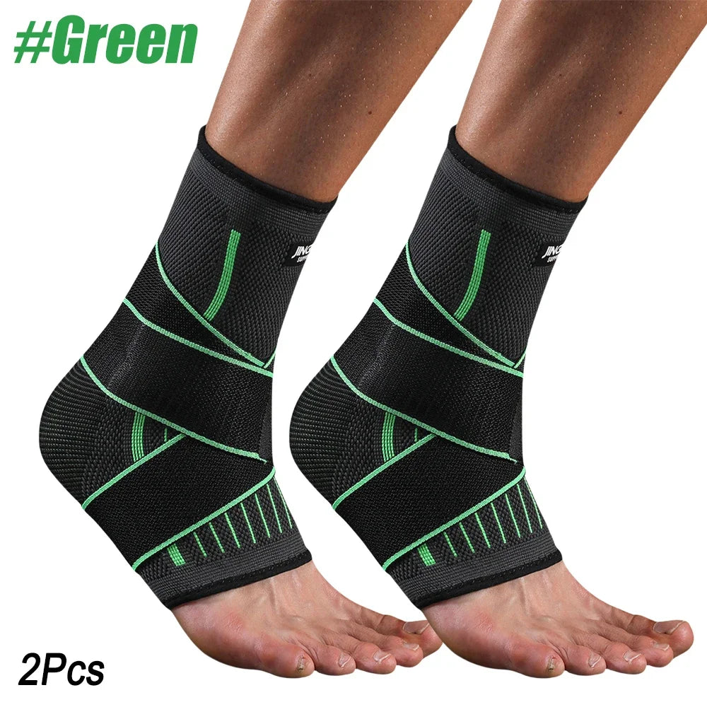 Adjustable Elastic Ankle Brace Compression Sleeve| Stabilizer for Plantar Fasciitis & Tendonitis