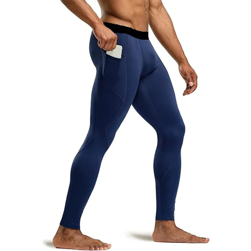 Men’s Quick Dry Compression Running Leggings Gym Training Sports Tights