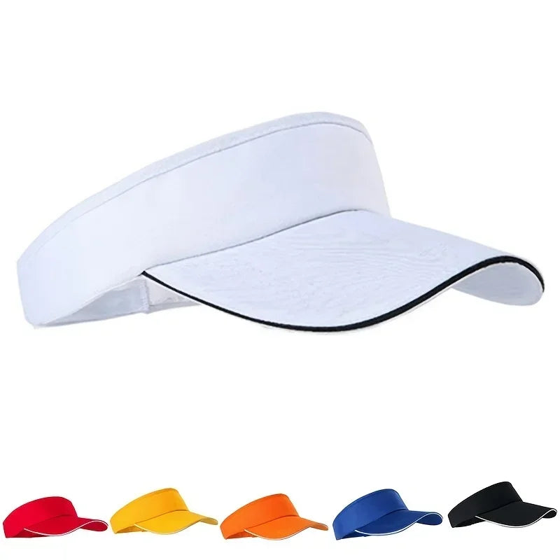 Adjustable Sun Visor Cap – Breathable Golf & Tennis Summer Hat for Outdoor Sports