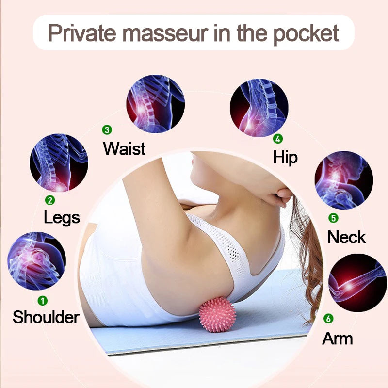 Spiky Foot Massage Ball for Plantar Fasciitis and Muscle Relief| PVC Trigger Point Therapy Ball