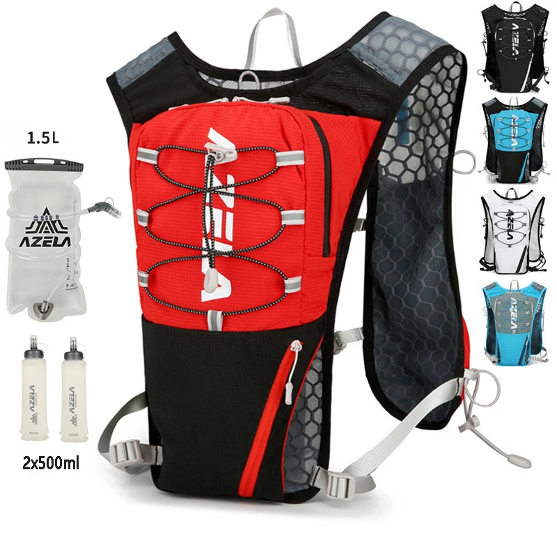 Running Hydration Vest with 1.5L Water Bag, Lightweight Outdoor Cycling and Hiking Backpack
