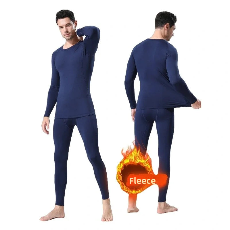Men’s Thermal Compression Undershirt Fleece Winter Base Layer