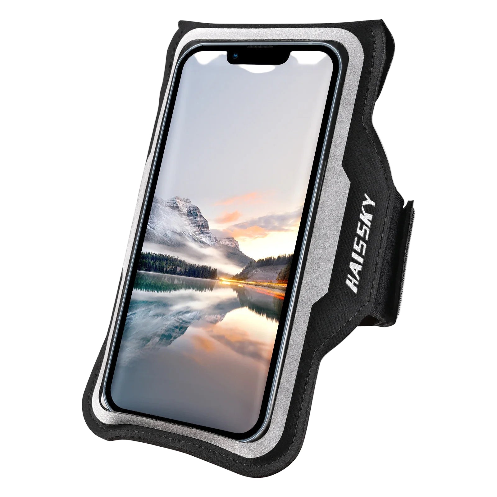 HAISSKY Ultra-Thin Running Armband – Fits iPhone & Samsung Smartphones Up to 6.8"