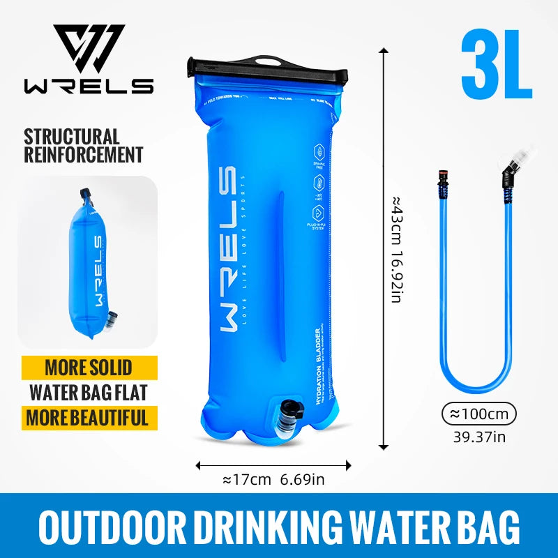 3L Hydration Bladder, BPA-Free TPU Water Bag for Running, Hiking, and Outdoor Use, Sports Bladder