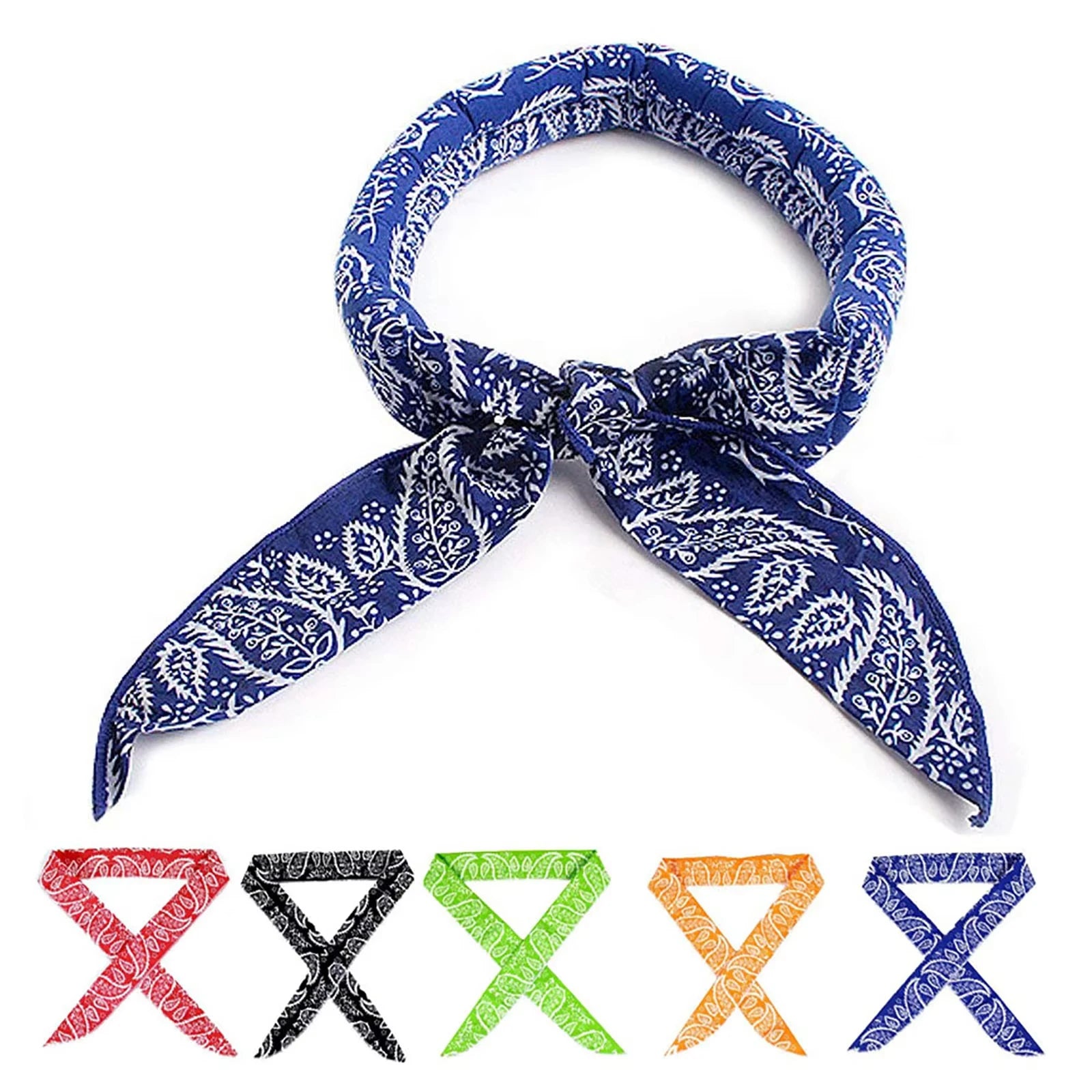 Instant Cooling Scarf Neck Wrap & Sports Bandana with Ice Beads