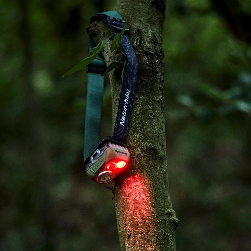 NATUREHIKE High Waterproof Headlamp – 300 Lumen LED Outdoor Headlight for Hiking, Running & Climbing